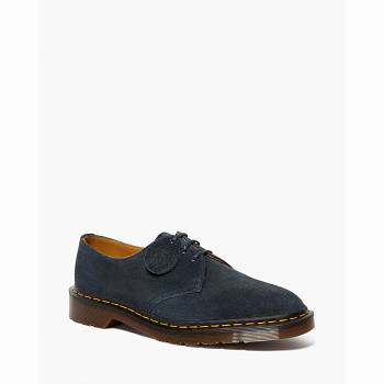 Dr Martens Férfi 1461 Made In England Suede Oxford Cipő Sötétkék